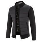 Men's Knitted Cardigan Jacket Zip-Front Fleece Lined – Casual, Office