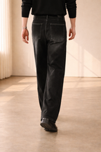 Men's Wide-Leg Jeans | Pleated Front – Casual Wear, Everyday Style