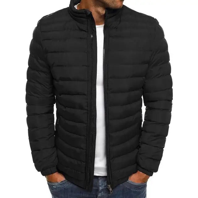 Puffer Jacket Men's Quilted Lightweight Coat – Casual, Winter