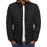 Puffer Jacket Men's Quilted Lightweight Coat – Casual, Winter