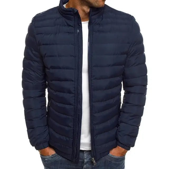 Puffer Jacket Men's Quilted Lightweight Coat – Casual, Winter