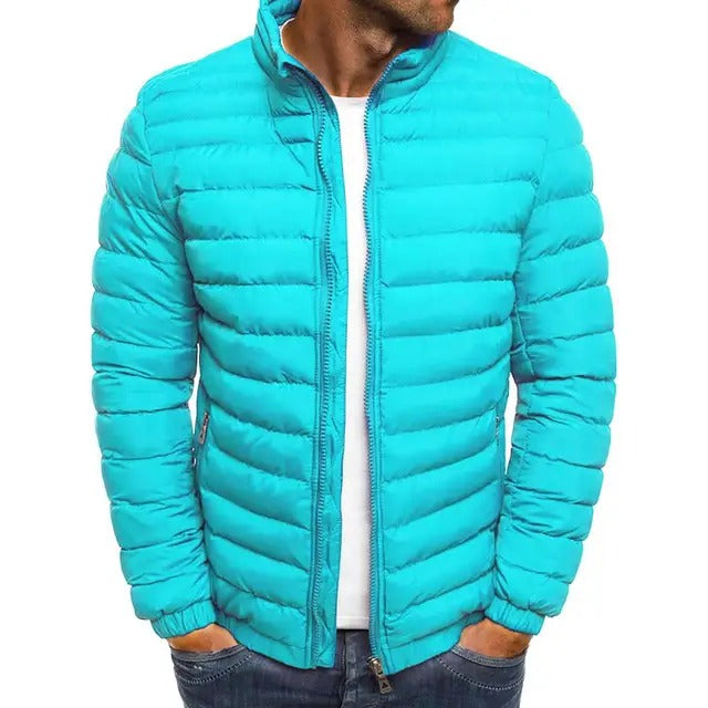 Puffer Jacket Men's Quilted Lightweight Coat – Casual, Winter