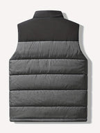 Men's Insulated Puffer Vest Gray – Casual Winter Layering, Outdoor Activities