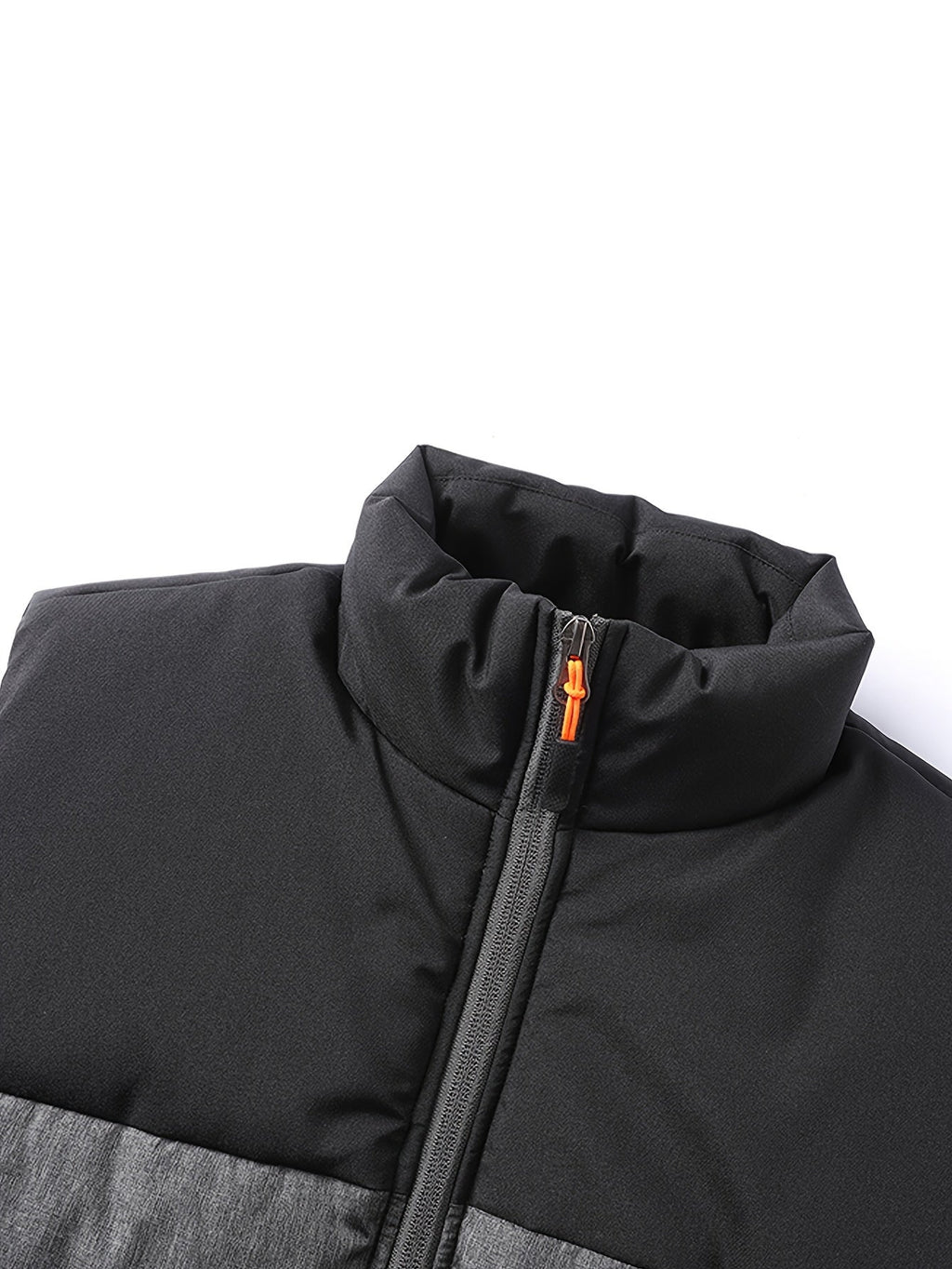 Men's Insulated Puffer Vest Gray – Casual Winter Layering, Outdoor Activities