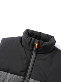 Men's Insulated Puffer Vest Gray – Casual Winter Layering, Outdoor Activities