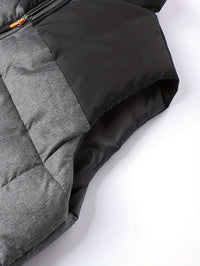 Men's Insulated Puffer Vest Gray – Casual Winter Layering, Outdoor Activities
