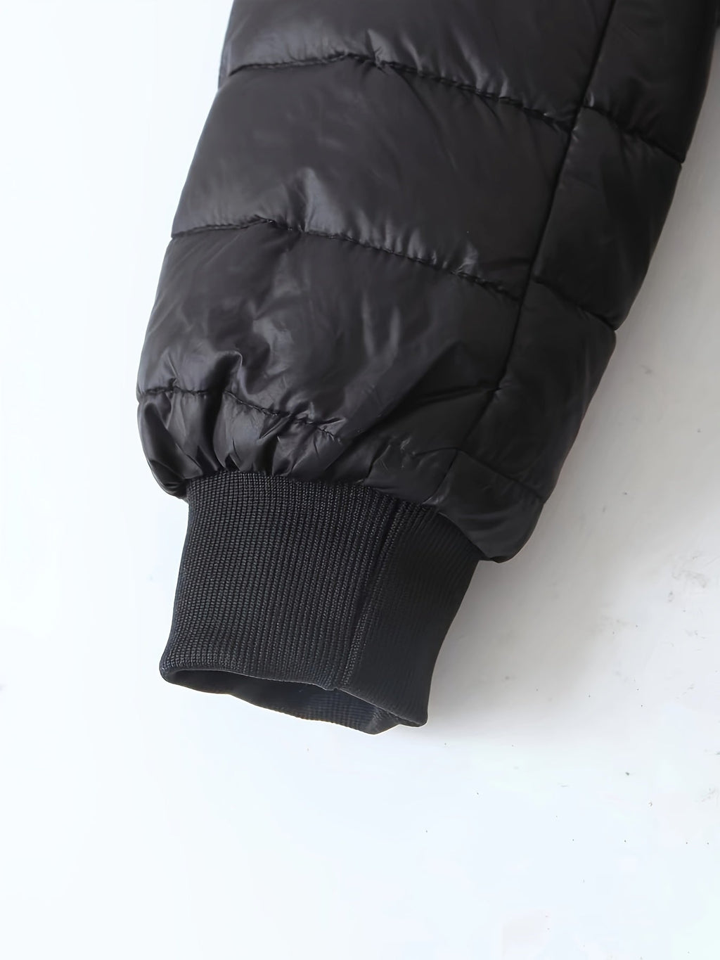 Quilted Longline Puffer Coat Women's Black Fleece-Lined – Winter, Casual