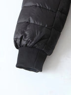 Quilted Longline Puffer Coat Women's Black Fleece-Lined – Winter, Casual