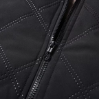 Quilted Winter Jacket Men's Fleece-Lined Brown – Casual, Warm Outerwear, Everyday Use