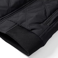 Quilted Winter Jacket Men's Fleece-Lined Brown – Casual, Warm Outerwear, Everyday Use