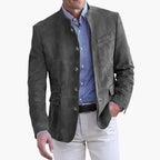 Suede Sport Coat Men's Blazer Tan – Casual, Office