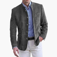 Suede Sport Coat Men's Blazer Tan – Casual, Office