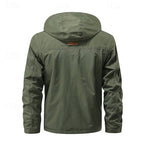 Tactical Hooded Jacket Men's Multi-Pocket Windproof – Hiking, Outdoor