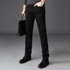 Tapered Jeans Men's Grey Denim 5-Pocket – Casual, Office Wear