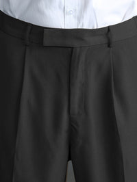 Wide-Leg Dress Pants Men's Relaxed Fit Black – Office, Casual