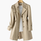 Women's Classic Trench Coat | Notched Lapel – Casual, Office