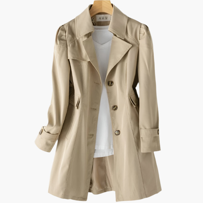 Women's Classic Trench Coat | Notched Lapel – Casual, Office