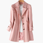 Women's Classic Trench Coat | Notched Lapel – Casual, Office