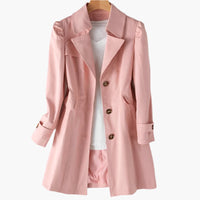 Women's Classic Trench Coat | Notched Lapel – Casual, Office