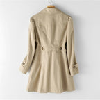 Women's Classic Trench Coat | Notched Lapel – Casual, Office