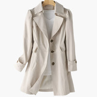 Women's Classic Trench Coat | Notched Lapel – Casual, Office