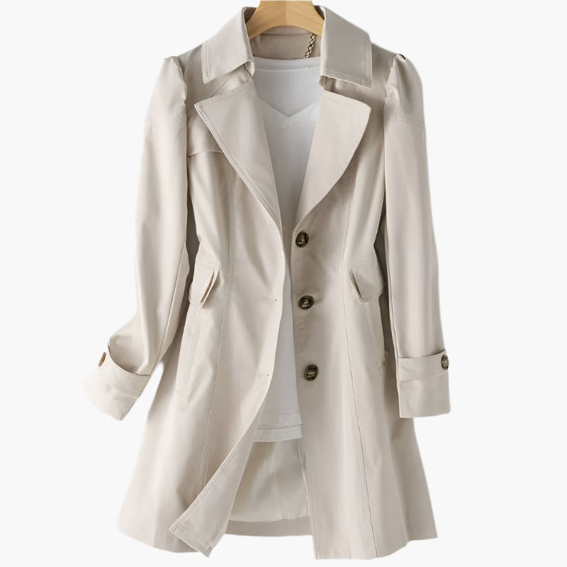 Women's Classic Trench Coat | Notched Lapel – Casual, Office