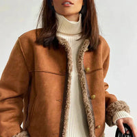 Women's Cropped Jacket | Button Front – Casual Wear, Stylish Layering
