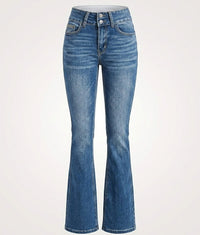 Women's Flare Jeans | Double-Button Waist – Casual Wear, Everyday Style