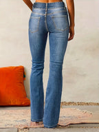 Women's Flare Jeans | Double-Button Waist – Casual Wear, Everyday Style