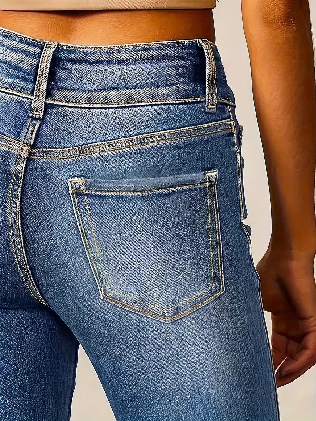 Women's Flare Jeans | Double-Button Waist – Casual Wear, Everyday Style