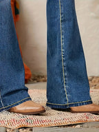 Women's Flare Jeans | Double-Button Waist – Casual Wear, Everyday Style