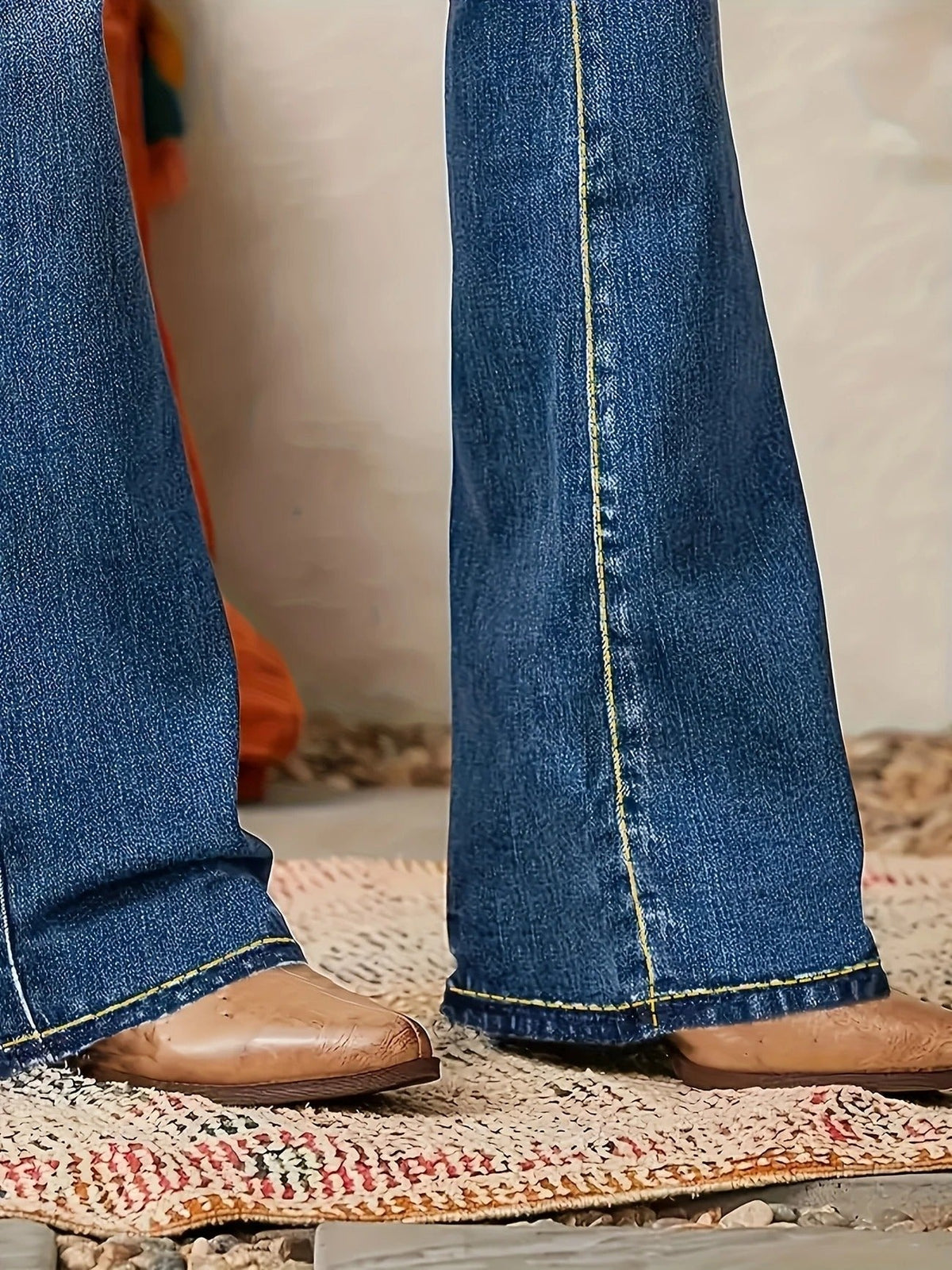 Women's Flare Jeans | Double-Button Waist – Casual Wear, Everyday Style