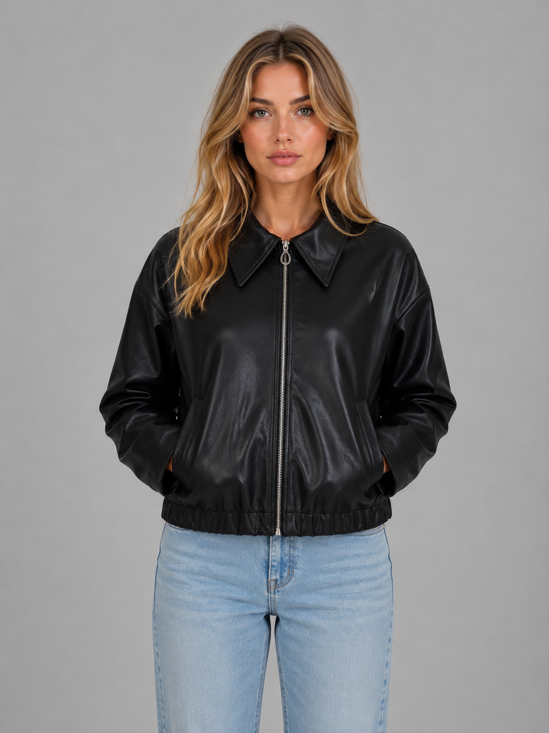 Women's Full-Zip Jacket | Collared Neck – Casual, Outdoor