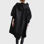Women's Hooded Trench Coat | Button Front – Casual, Office