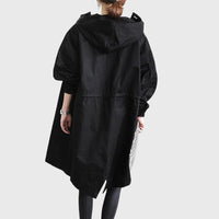 Women's Hooded Trench Coat | Button Front – Casual, Office