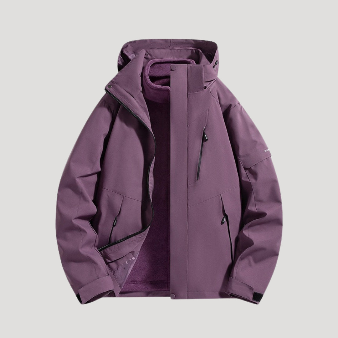 Women's Hooded Windbreaker Jacket | Zip Front – Casual, Outdoor