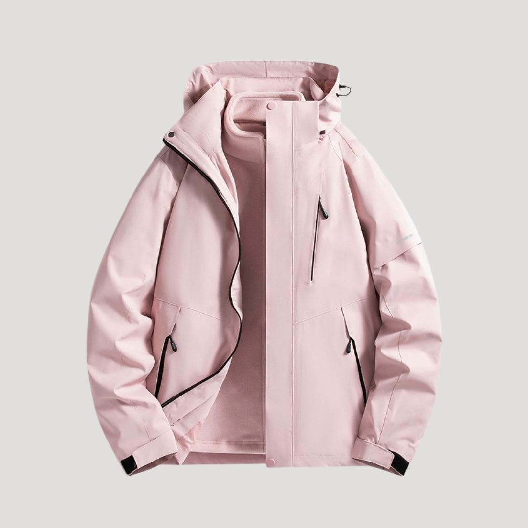 Women's Hooded Windbreaker Jacket | Zip Front – Casual, Outdoor