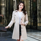 Women's Trench Coat | Single-Breasted, Notch Lapel – Casual, Office