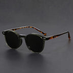 Round Tortoiseshell Sunglasses for Men – Casual, Vacation