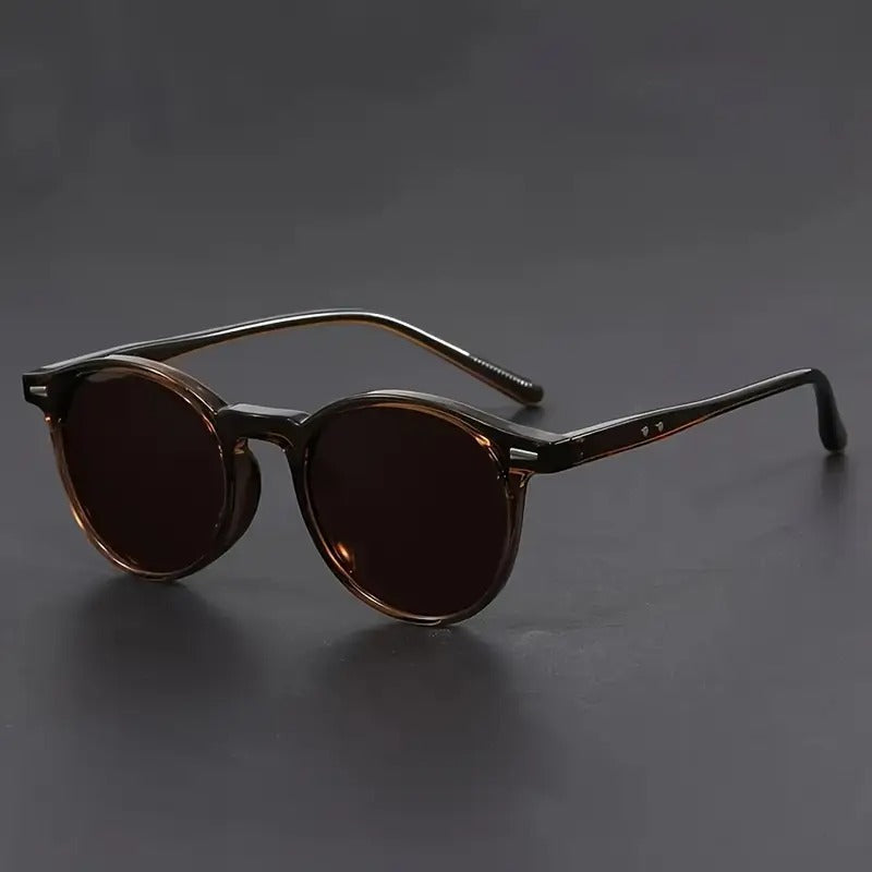 Round Tortoiseshell Sunglasses for Men – Casual, Vacation