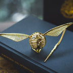 Ring Box with Golden Winged Orb – Luxury Jewelry Storage, Travel Gift