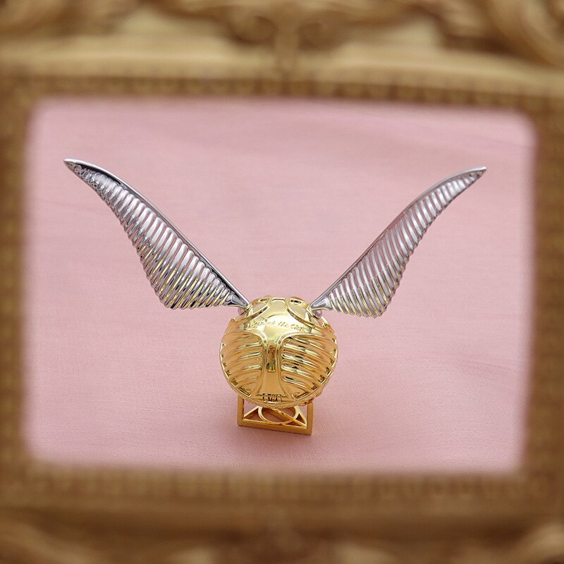 Ring Box with Golden Winged Orb – Luxury Jewelry Storage, Travel Gift