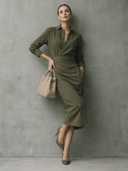 Wrap Midi Dress for Women UK – Wedding Guest Cocktail Dress & Formal Attire