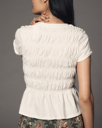 Ruffle Sleeve Top in Lightweight Fabric for Casual Wear