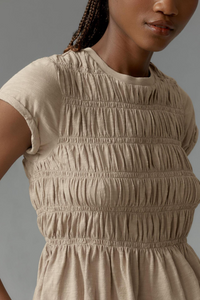 Ruffle Sleeve Top in Lightweight Fabric for Casual Wear
