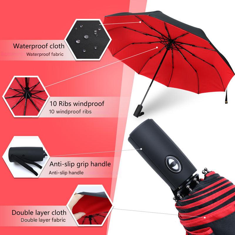 Folding Umbrella – Stormproof, Ideal for Travel, Outdoor