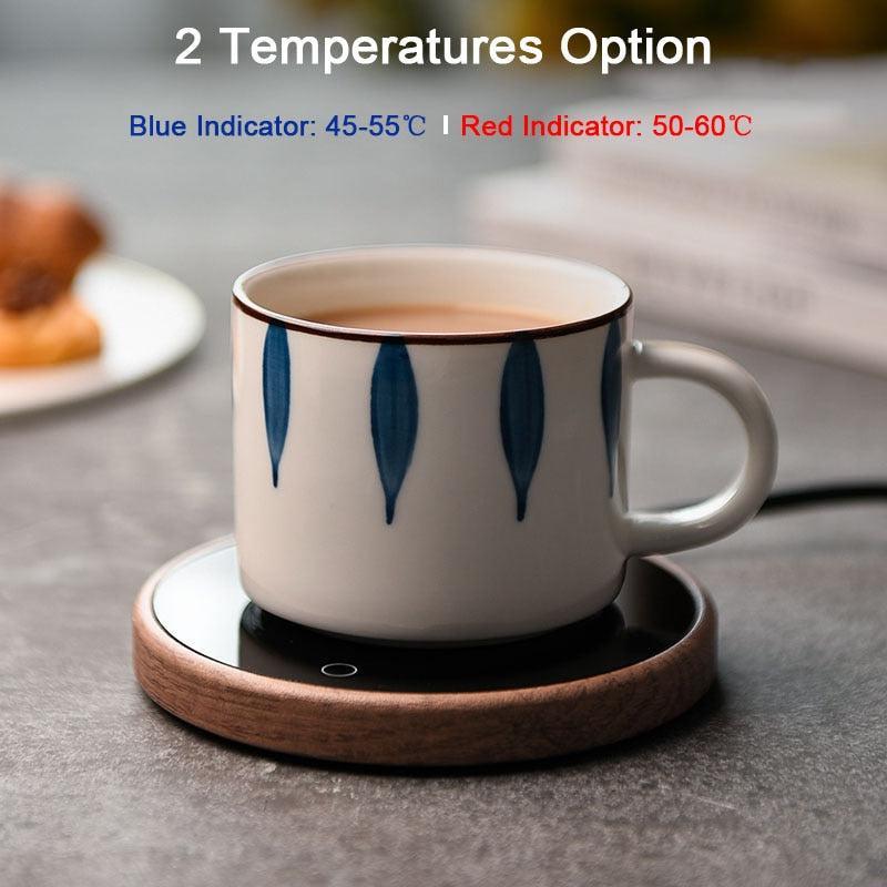 Ceramic Mug Warmer Coaster | Smart Elegant Design – Home Office, Gift
