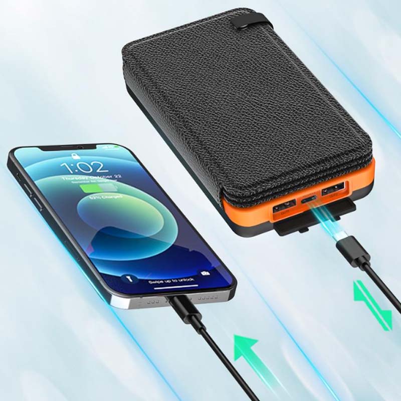 Solar Power Bank 4 Panels 3 USB Outputs – Camping, Travel