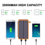 Solar Power Bank 4 Panels 3 USB Outputs – Camping, Travel