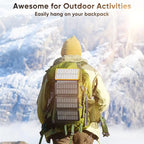 Solar Power Bank 4 Panels 3 USB Outputs – Camping, Travel
